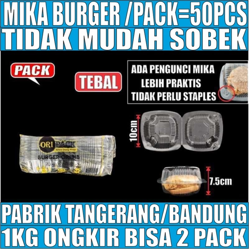 Mika Burger Pack 50pcs