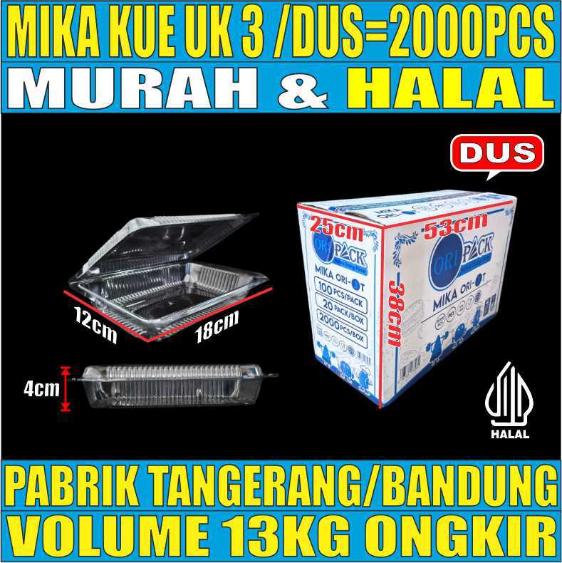 Mika Kue uk 3 Dus 2000pcs Ori