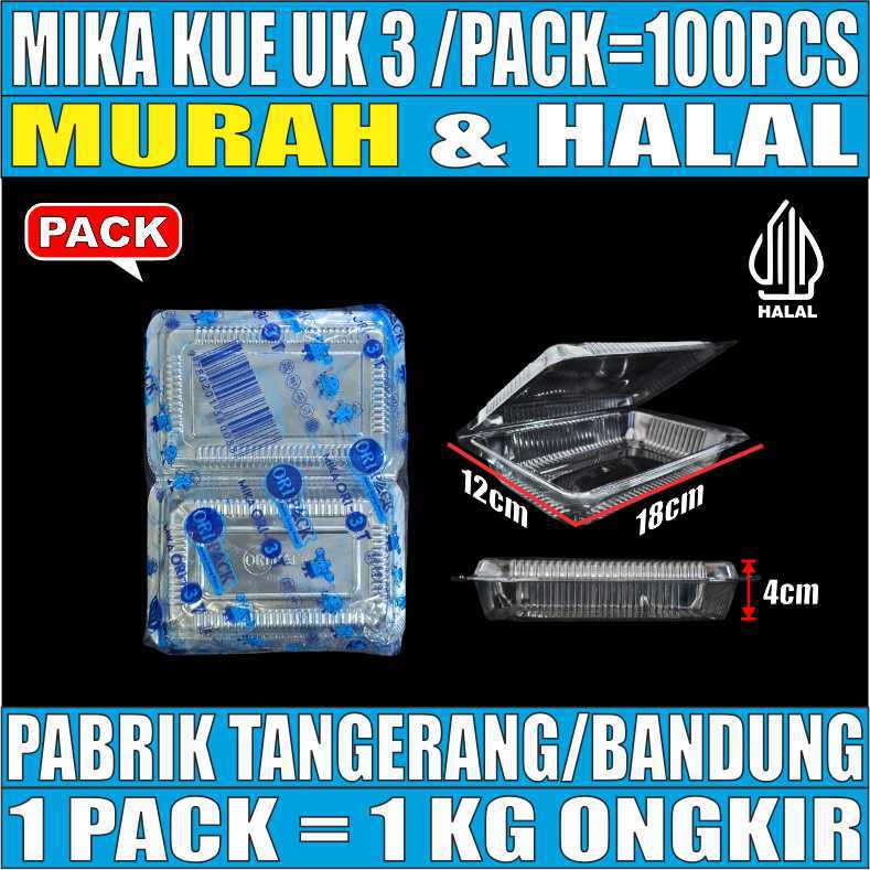 Mika Kue uk 3 Pack 100pcs
