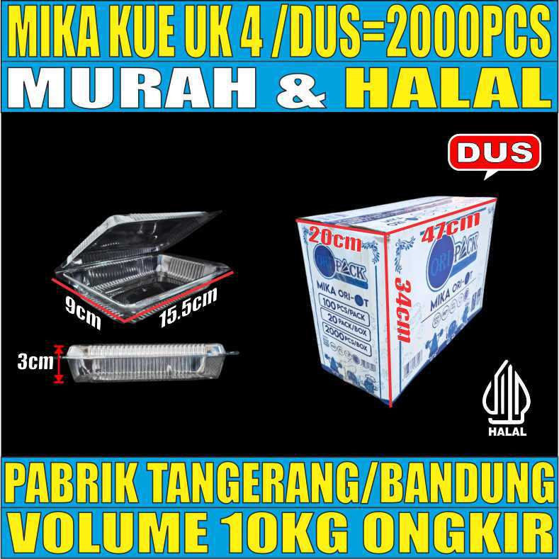 Mika Kue uk 4 Dus 2000pcs Ori