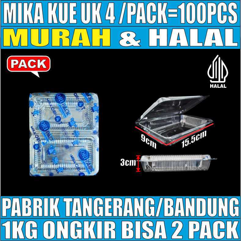 Mika Kue uk 4 Pack 100pcs
