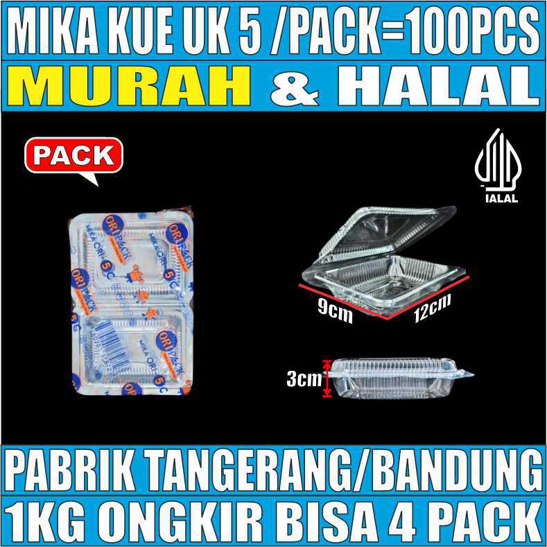 Mika Kue uk 5 Pack 100pcs