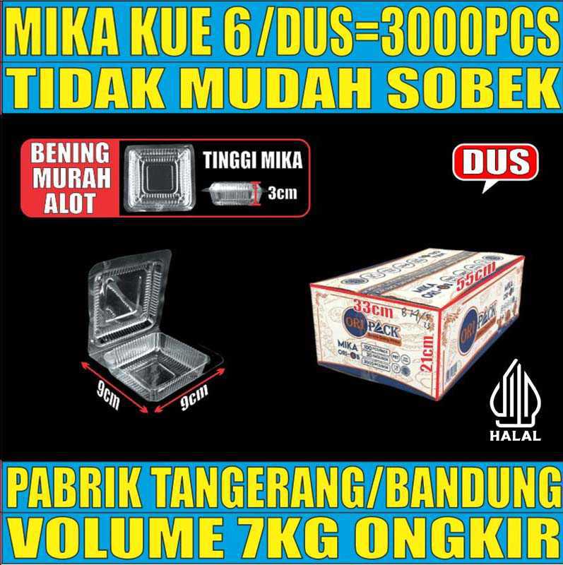 Mika Kue uk 6 Dus 3000pcs Ori