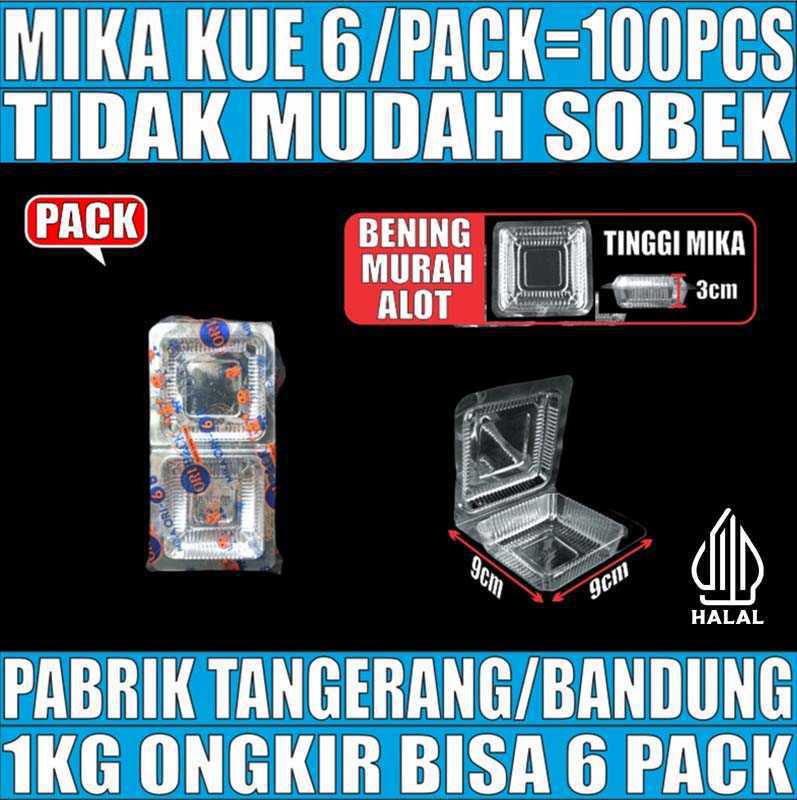 Mika Kue uk 6 Pack 100pcs