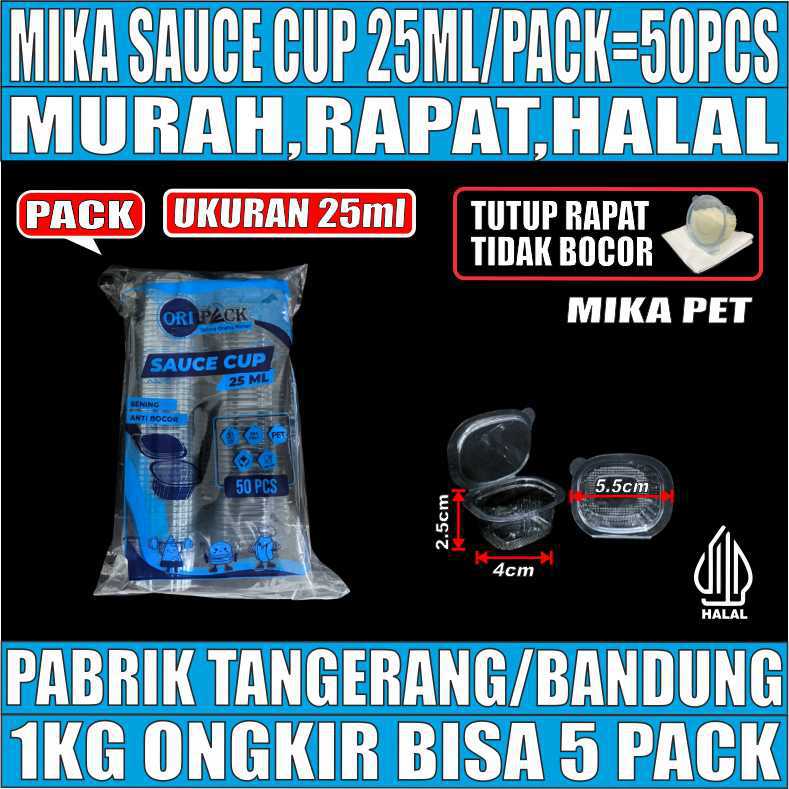 Mika Saus Cup Oripack 25ml Pack 50pcs