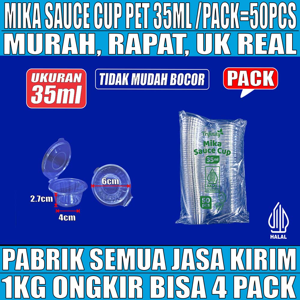 Mika Saus Cup TRIFINITY 35ml Pack 50pcs
