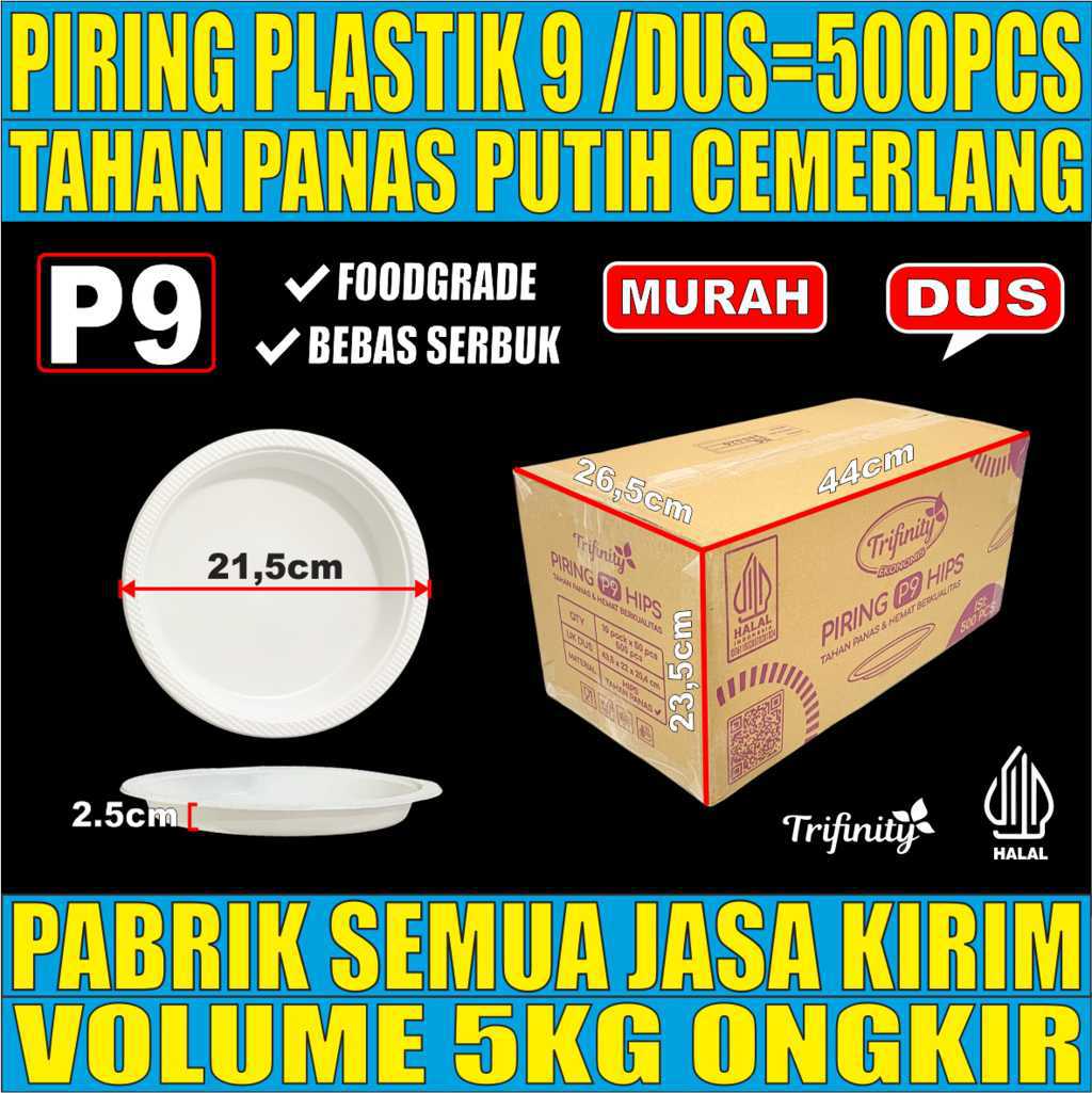 Piring & Mangkok Plastik HIPS Trifinity P6 | P7 | P9 | M6 | M7
