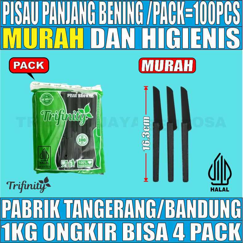 Pisau plastik & pisau Tart Trifinity pisau plastik=16cm tart=22cm
