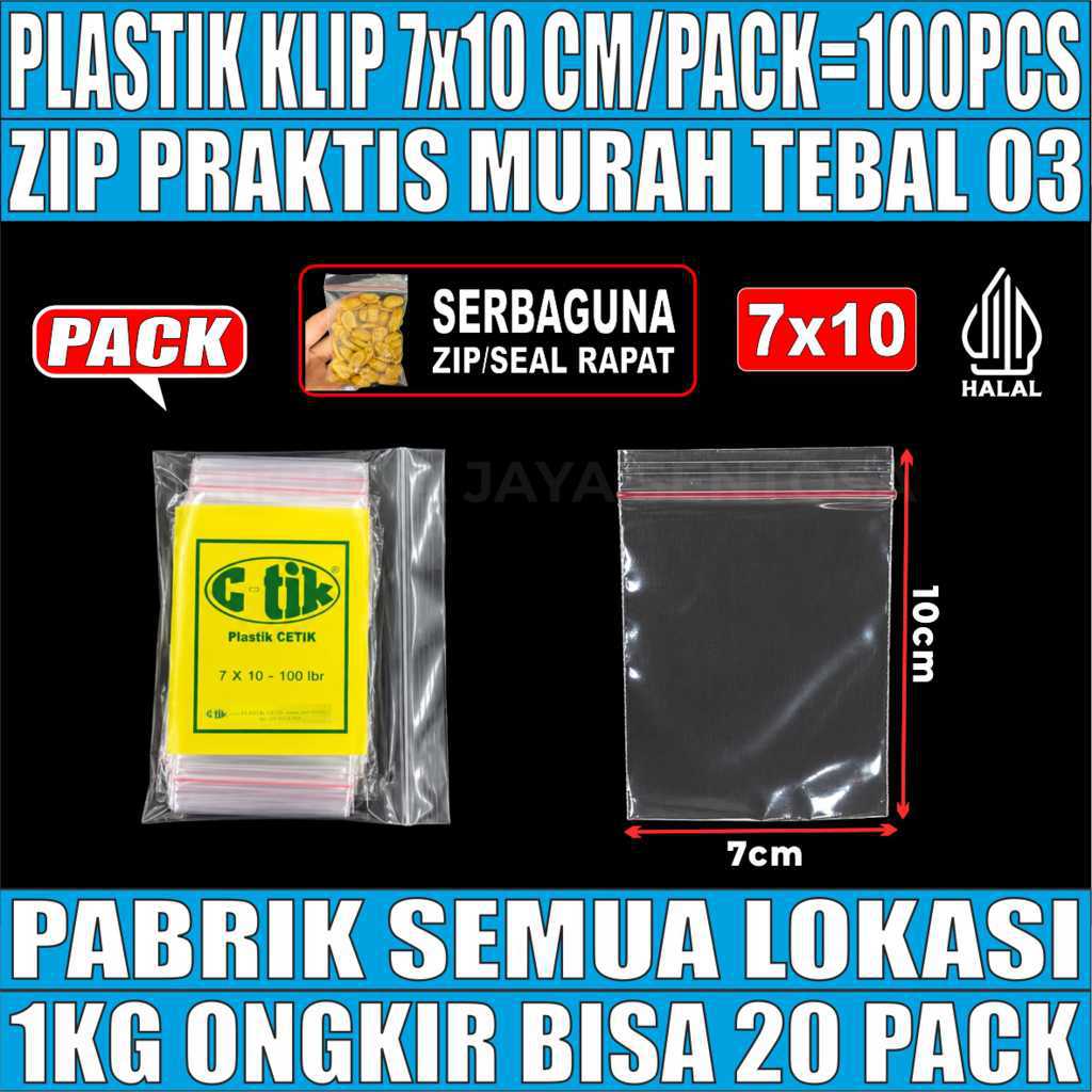 Plastik Klip Zip 4x6 | 5x8 | 7x10 cm