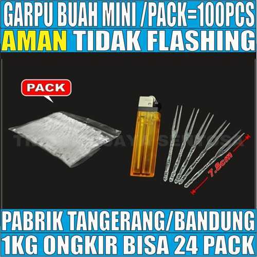 Garpu Buah Mini Kecil Pack 100pcs