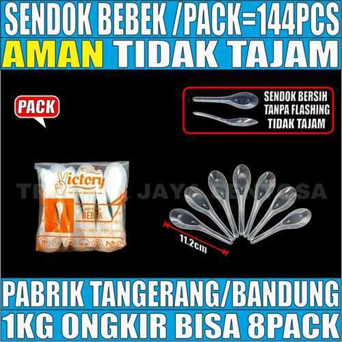 Sendok bebek bening pack 144pcs Victory