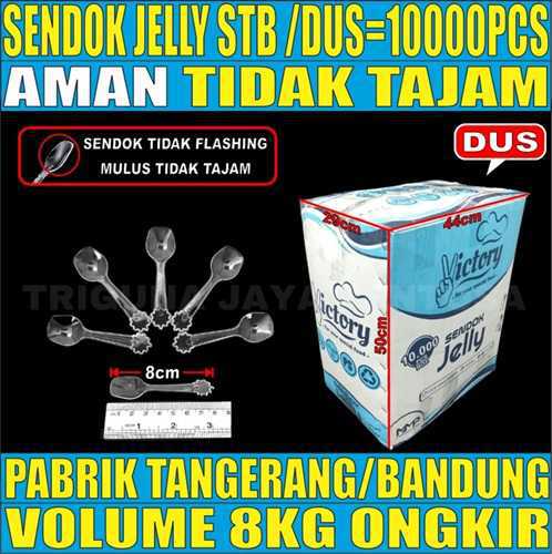 Sendok Puding Kecil STB Dus 10000pcs Tebal 0.7gr vct