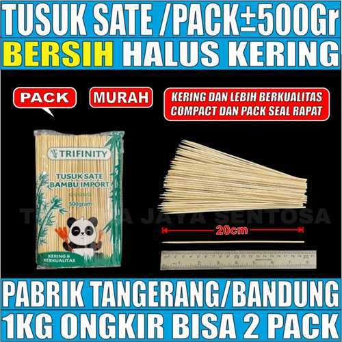 Sumpit bambu | Tusuk sate | Tusuk gigi Trifinity Sumpit steril bungkus plastik | Tusuk gigi higienis bungkus kertas