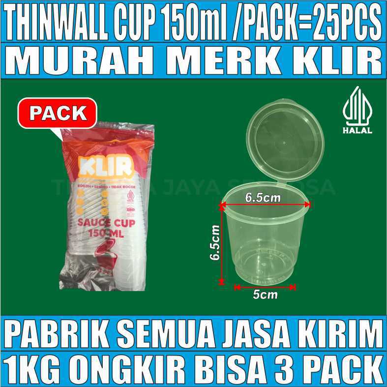 Thinwall cup saus pudding Victory 25ml 35ml 60ml 100ml 150ml
