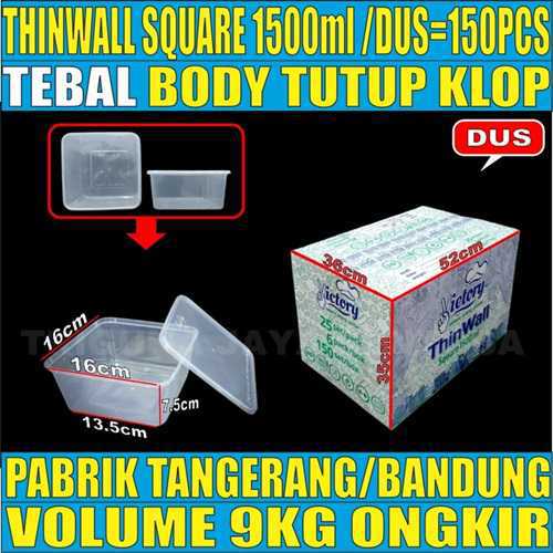 Thinwall SQ 1500ml Dus 150pcs Victory Tebal 35.3gr vct