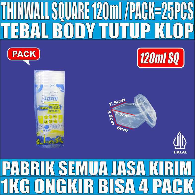 Thinwall SQ 120ml Pack 25pcs Victory
