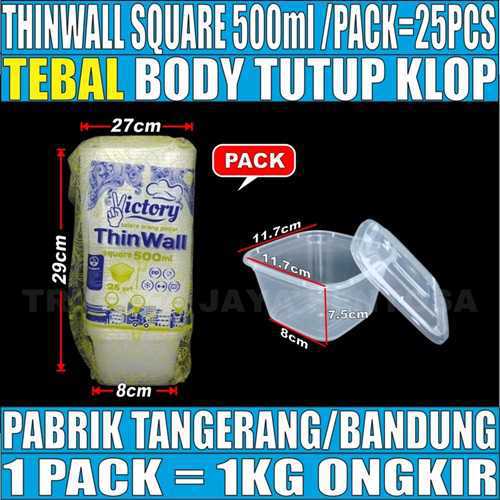 Thinwall SQ 500ml Pack 25pcs Victory