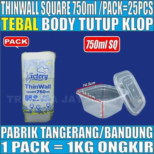 Thinwall Square Victory 120ml 350ml 500ml 750ml