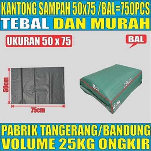 Kantong Sampah 50x75 Plastik Hdpe Tebal Ball 25kg ssy