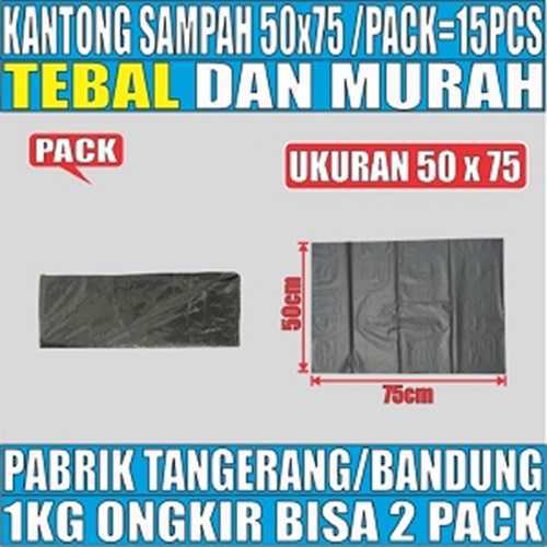 Kantong Sampah 50x75 Plastik Hdpe Tebal Pack