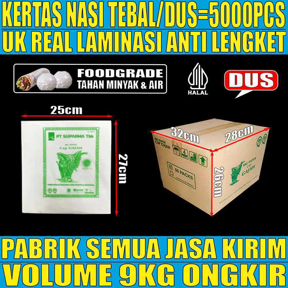 Kertas Nasi SPM Kfc Dus 5000pcs Gajah