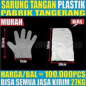 Sarung Tangan plastik 1 Ball isi 100000lembar Hand Glove