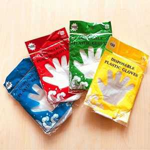 Sarung Tangan plastik 1 pack isi 100pcs Hand Glove Dapur Multifungsi TMR 76